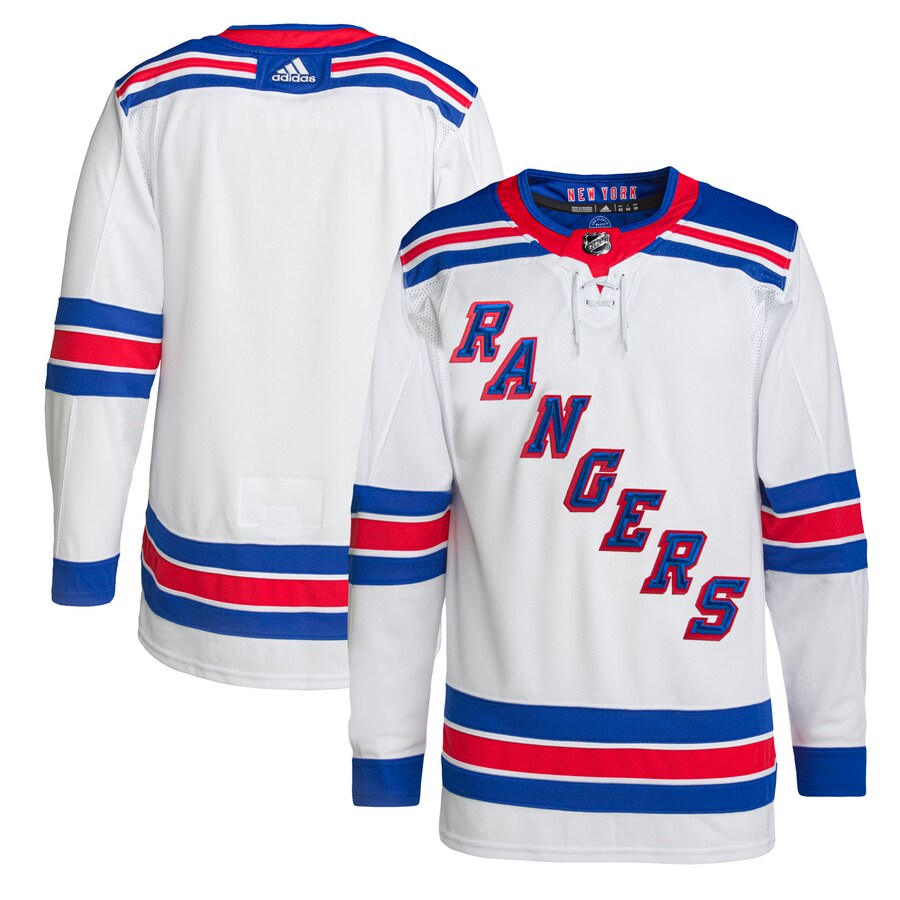 Men's New York Rangers adidas White Away Primegreen Authentic Pro Jersey - Puhuasuan