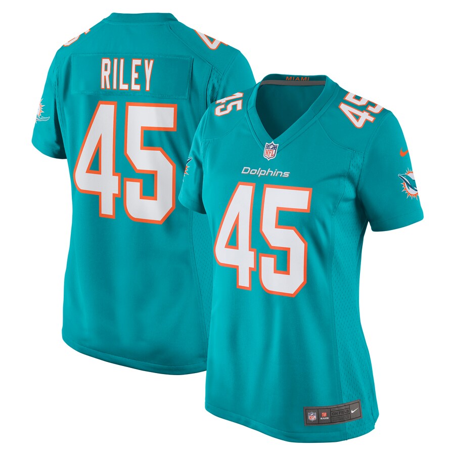 Women's Miami Dolphins Duke Riley Nike Aqua Game Jersey - Puhuasuan