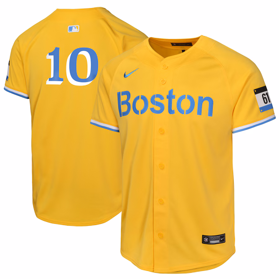 Youth Boston Red Sox Trevor Story Nike Gold City Connect Limited Player Jersey - Puhuasuan