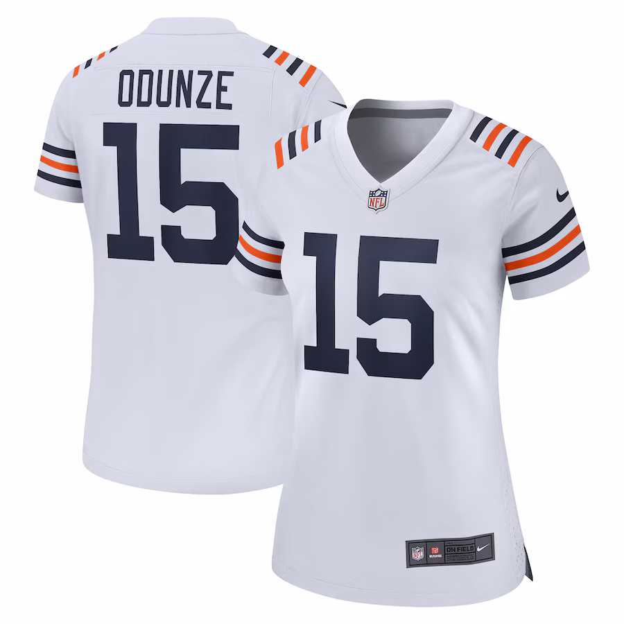 Women's Chicago Bears Rome Odunze Nike White Alternate Game Jersey - Puhuasuan