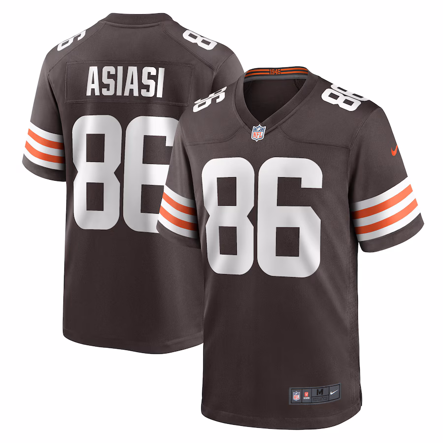Men's Cleveland Browns Devin Asiasi Nike  Brown  Game Jersey - Puhuasuan