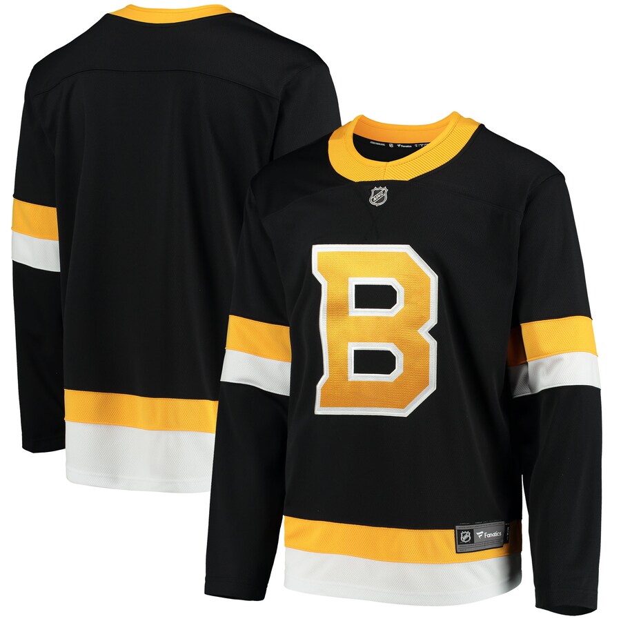 Men's Boston Bruins Fanatics Branded Black Alternate 2018/19 Breakaway Jersey - Puhuasuan
