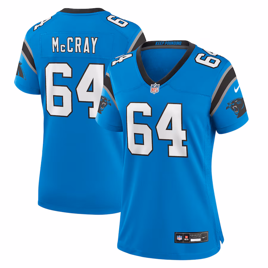 Women's Carolina Panthers Justin McCray Nike Blue Alternate Game Jersey - Puhuasuan