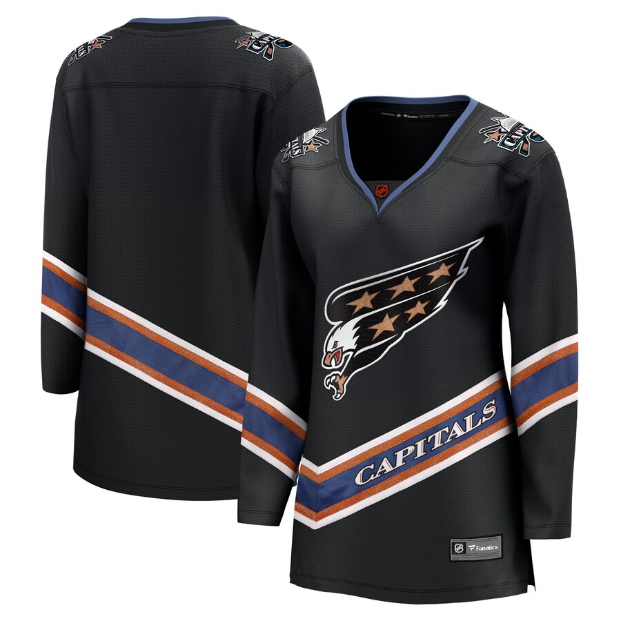 Women's Washington Capitals Fanatics Branded Black Special Edition 2.0 Breakaway Blank Jersey - Puhuasuan