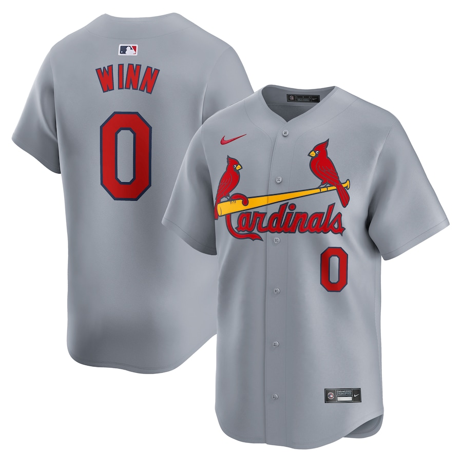 Men's St. Louis Cardinals Masyn Winn Nike Gray Away Limited Player Jersey - Puhuasuan