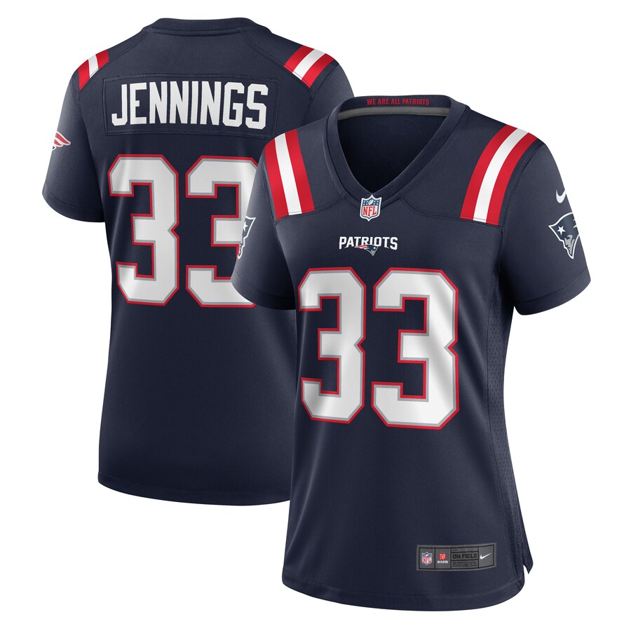 Women's New England Patriots Anfernee Jennings Nike  Navy Team Game Jersey - Puhuasuan