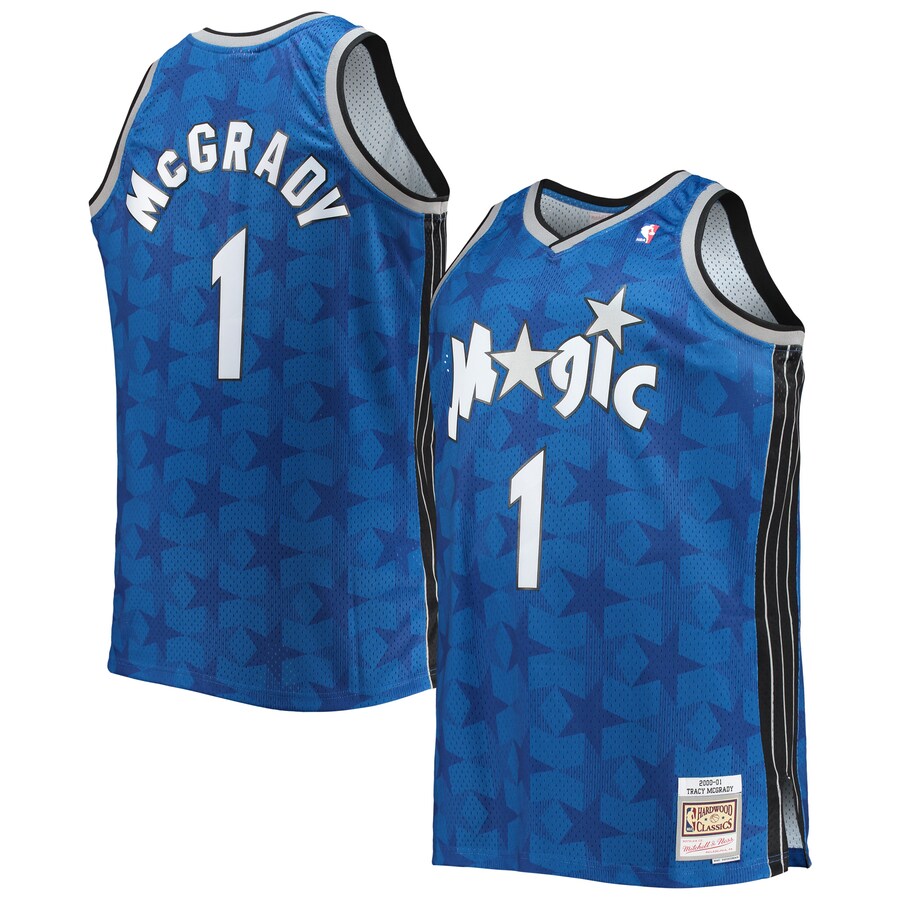 Men's Orlando Magic Tracy McGrady Mitchell & Ness Blue Big & Tall 2000/01 Hardwood Classics Swingman Jersey - Puhuasuan