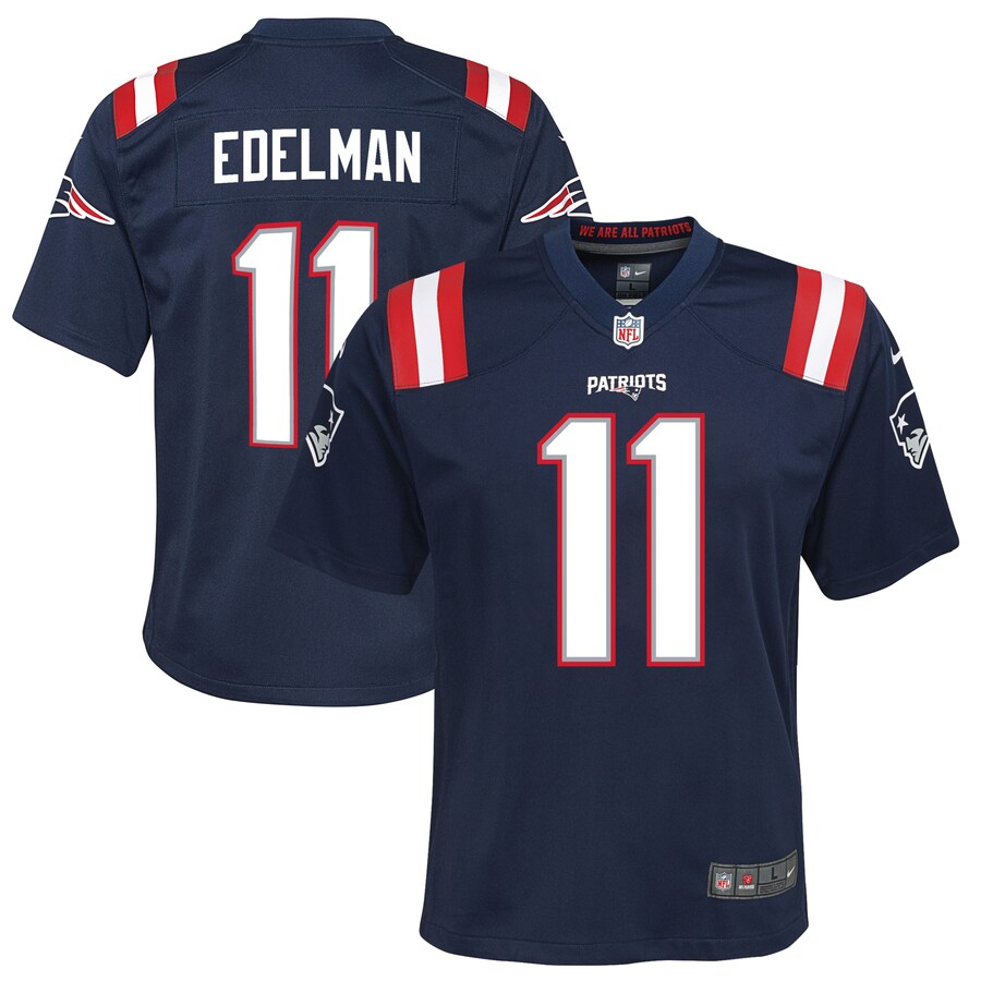 Youth New England Patriots Julian Edelman Nike Navy Game Jersey - Puhuasuan