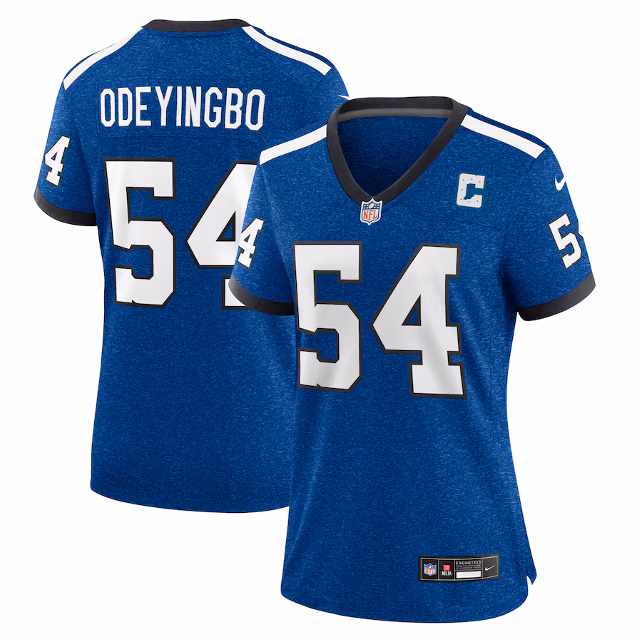 Women's Indianapolis Colts Dayo Odeyingbo Nike Royal Indiana Nights Alternate Game Jersey - Puhuasuan