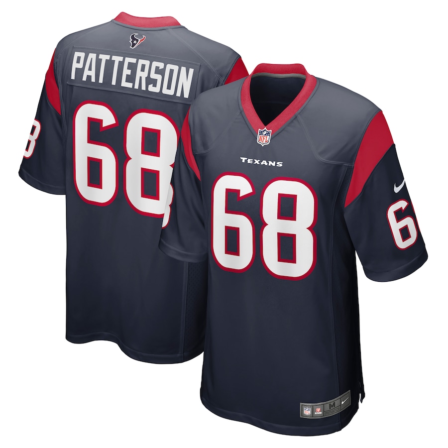 Men's Houston Texans Jarrett Patterson Nike Navy Team Game Jersey - Puhuasuan