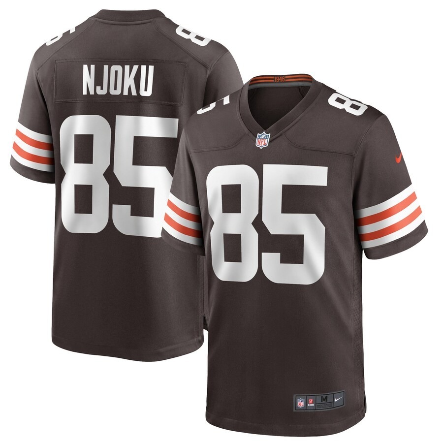 Men's Cleveland Browns David Njoku Nike Brown Game Player Jersey - Puhuasuan
