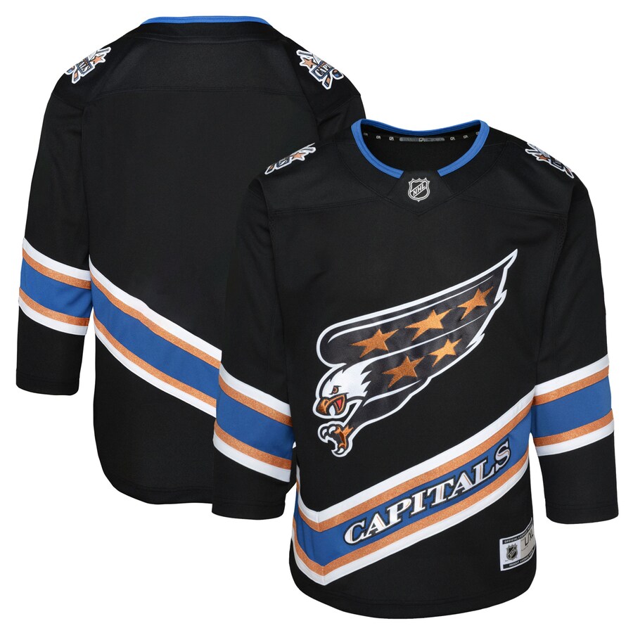 Youth Washington Capitals Black Alternate 50th Anniversary Premier Jersey - Puhuasuan