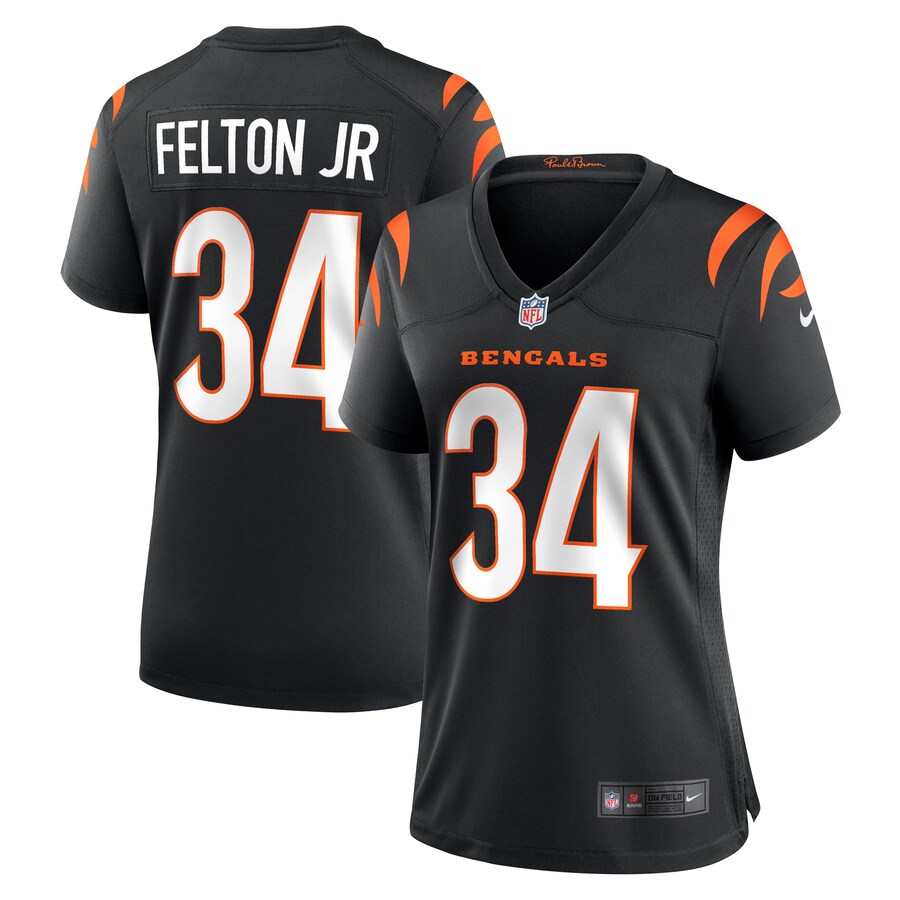 Women's Cincinnati Bengals Demetric Felton Jr. Nike  Black Team Game Jersey - Puhuasuan