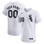 Men's Chicago White Sox Nike White Home Elite Custom Jersey - Puhuasuan