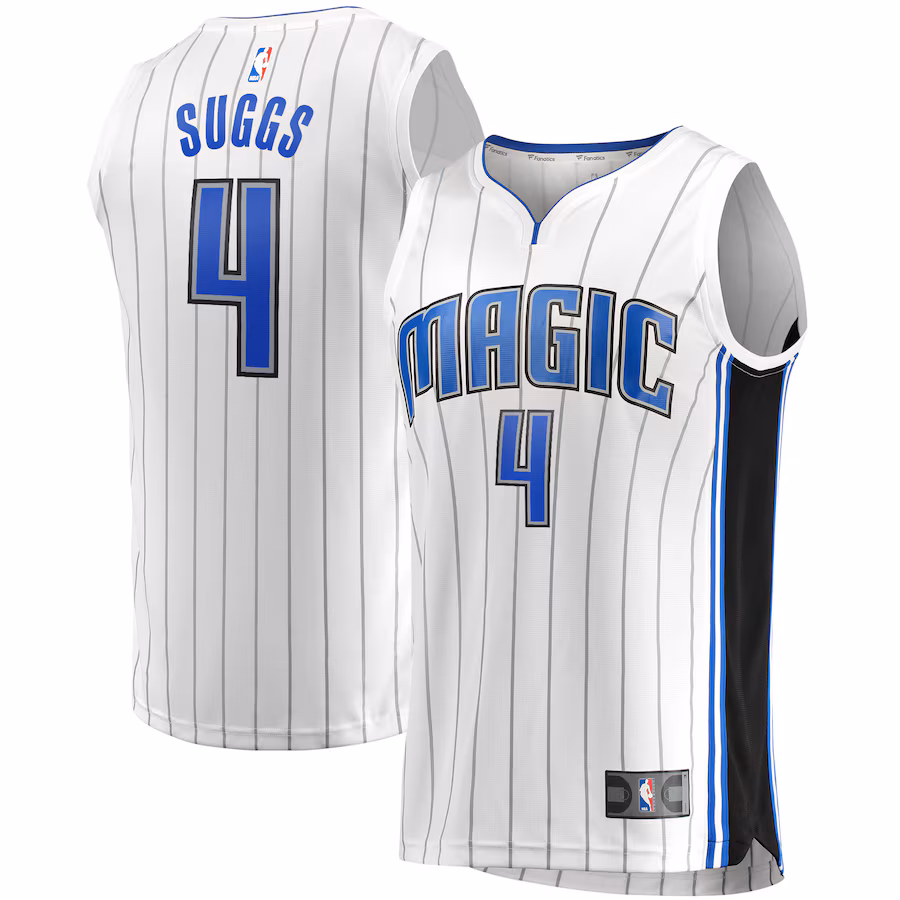 Men's Orlando Magic Jalen Suggs Fanatics White Fast Break Replica Jersey - Association Edition - Puhuasuan