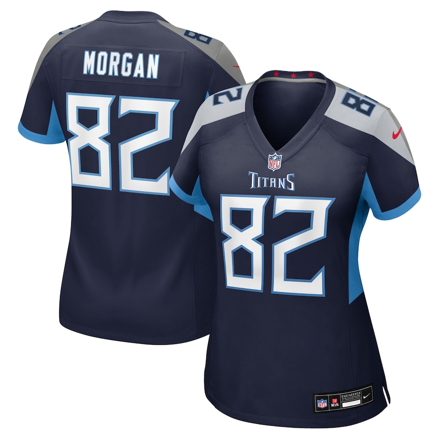 Women's Tennessee Titans Stanley Morgan Nike Navy Team Game Jersey - Puhuasuan