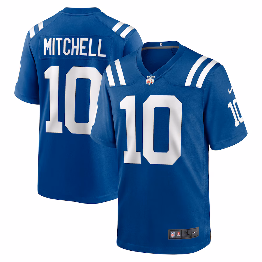 Men's Indianapolis Colts Adonai Mitchell Nike Royal Game Jersey - Puhuasuan
