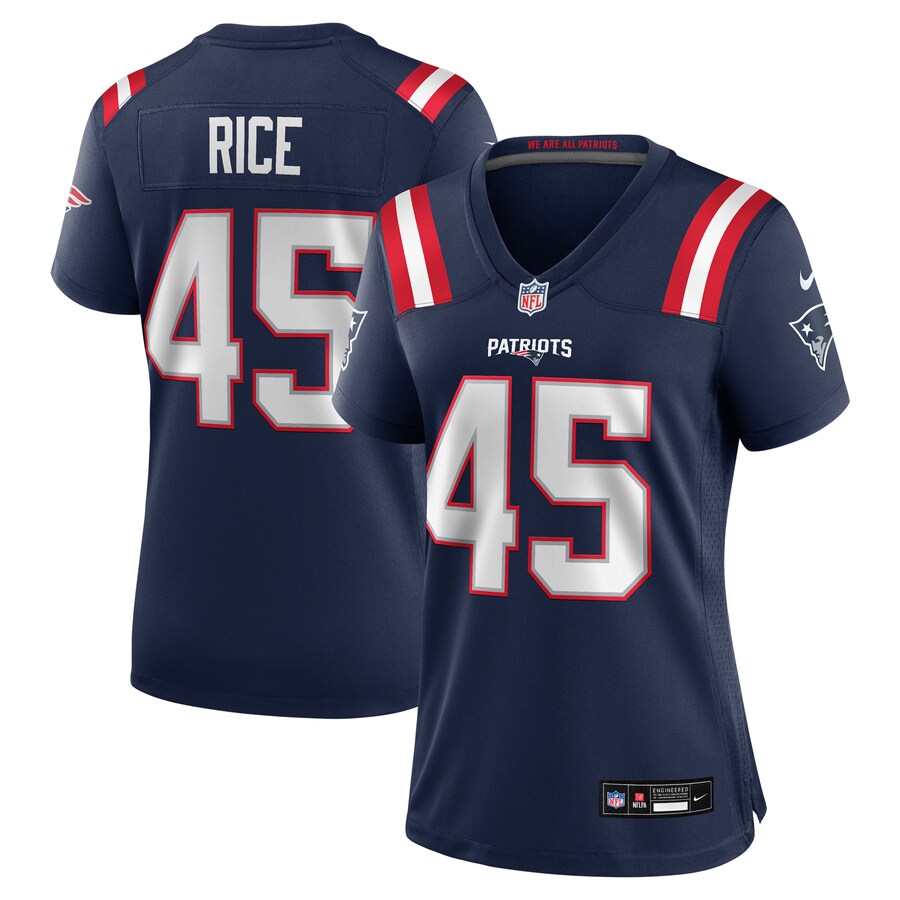 Women's New England Patriots Monty Rice Nike Navy Game Jersey - Puhuasuan