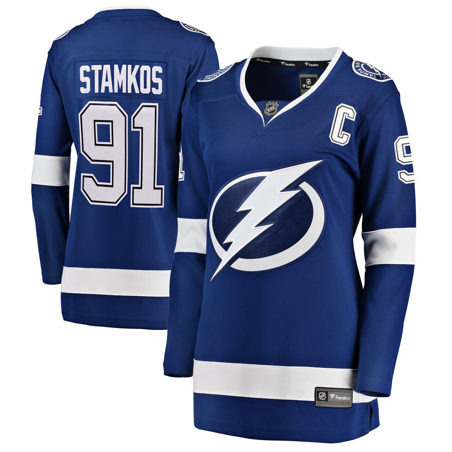Women's Tampa Bay Lightning Steven Stamkos Fanatics Branded Blue Home Breakaway Player Jersey - Puhuasuan