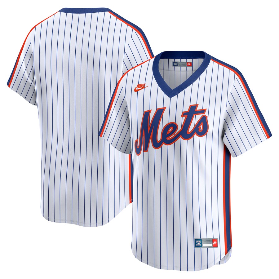 Men's New York Mets Nike White Throwback Cooperstown Collection Limited Jersey - Puhuasuan