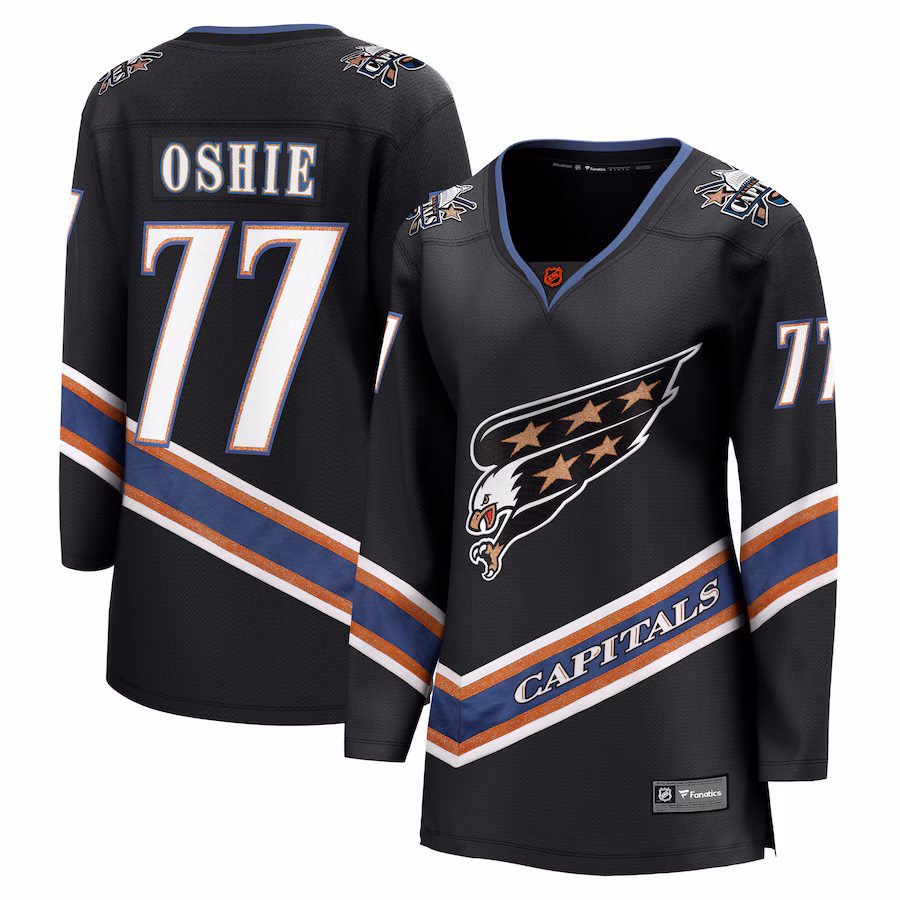 Women's Washington Capitals TJ Oshie Fanatics Black Special Edition 2.0 Breakaway Player Jersey - Puhuasuan