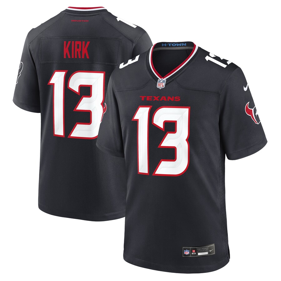Men's Houston Texans Christian Kirk Nike Navy Team Game Jersey - Puhuasuan