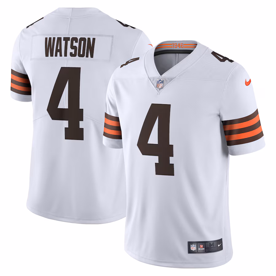 Men's Cleveland Browns Deshaun Watson Nike White 2020 Vapor Limited Jersey - Puhuasuan