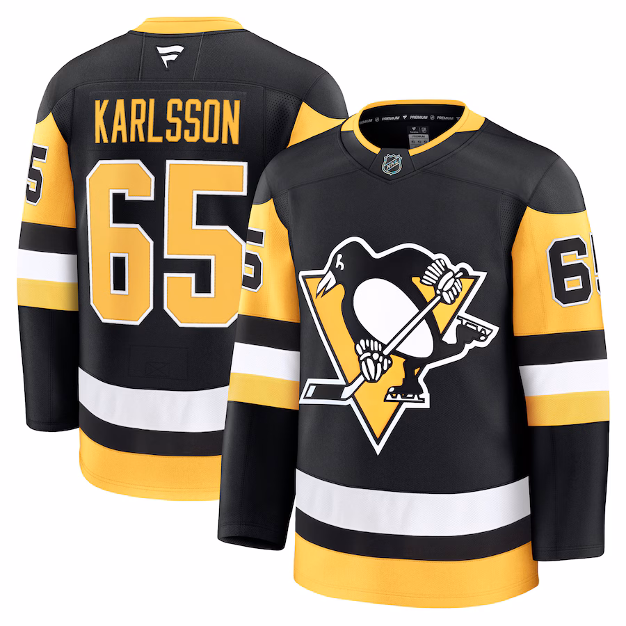 Men's Pittsburgh Penguins Erik Karlsson Fanatics Black Home Premium Jersey - Puhuasuan