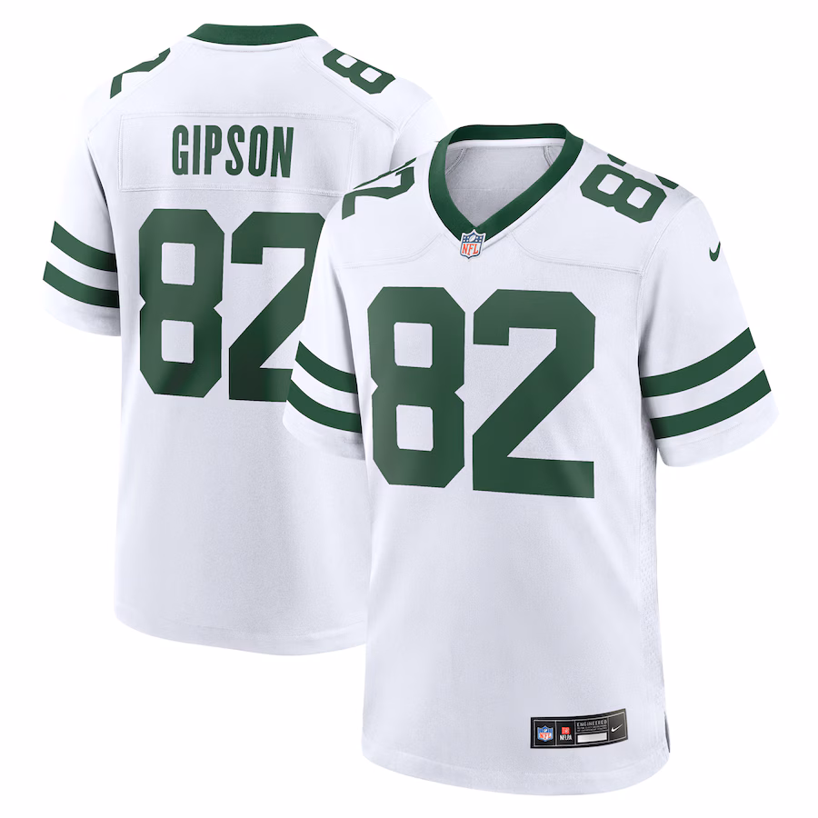 Men's New York Jets Xavier Gipson Nike White Alternate Game Jersey - Puhuasuan