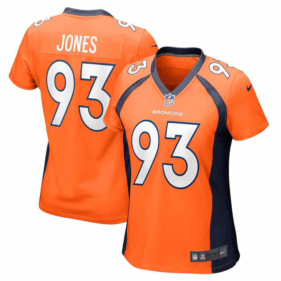 Women's Denver Broncos Troy Jones Nike Orange Game Jersey - Puhuasuan