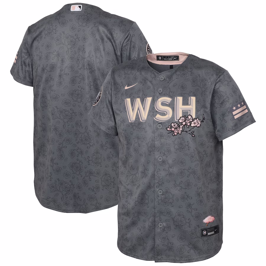 Youth Washington Nationals Nike Gray City Connect Replica Jersey - Puhuasuan
