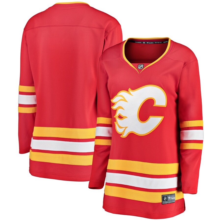 Women's Calgary Flames Fanatics Branded Red Home Breakaway Jersey - Puhuasuan