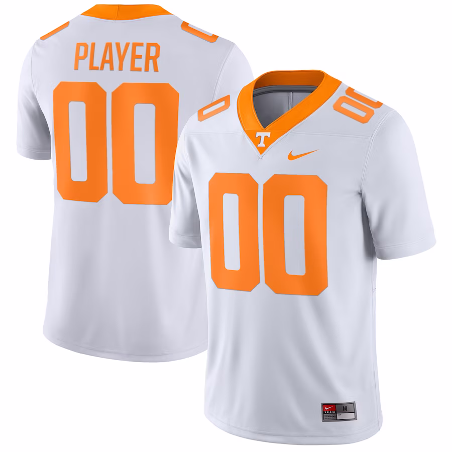 Tennessee Volunteers Nike Pick-A-Player NIL Replica Football Jersey - White - Puhuasuan