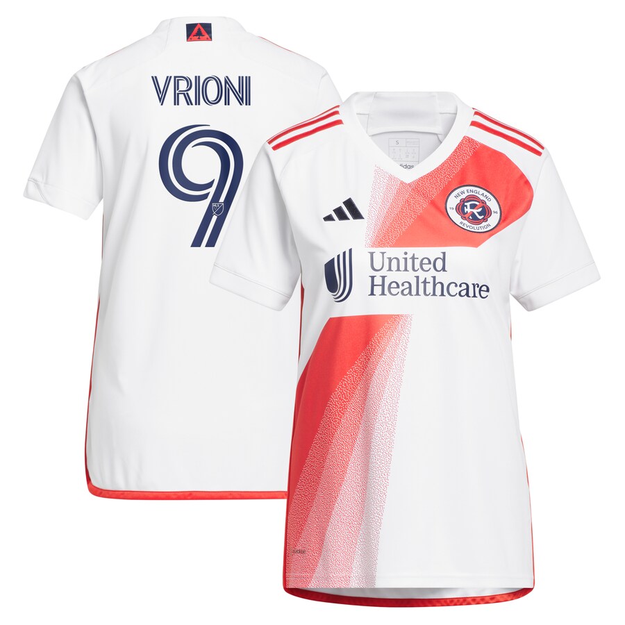 Women's New England Revolution Giacomo Vrioni adidas White 2023 Defiance Replica Jersey - Puhuasuan