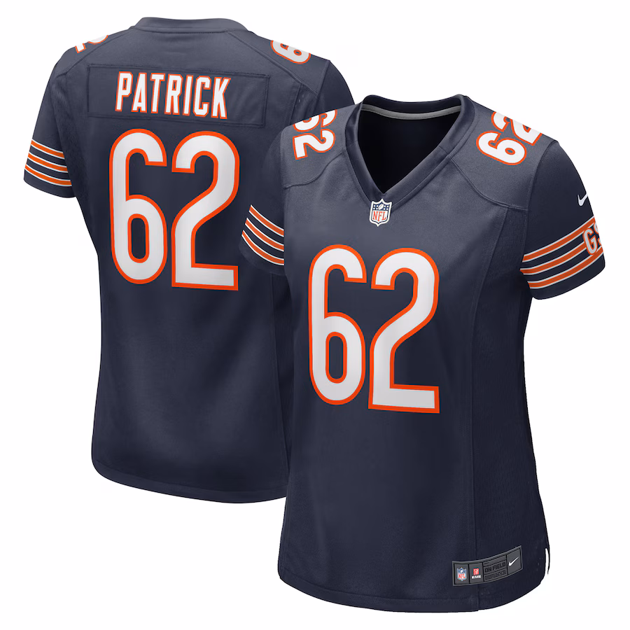 Women's Chicago Bears Lucas Patrick Nike Navy Game Jersey - Puhuasuan