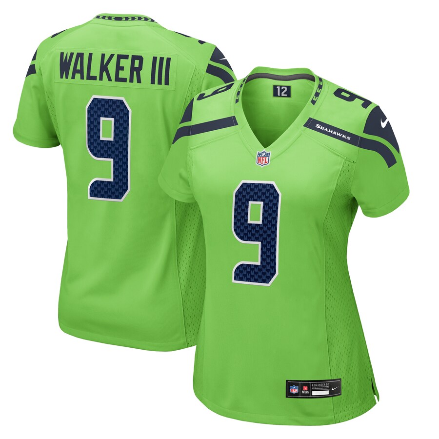 Women's Seattle Seahawks Kenneth Walker III Nike Neon Green  Game Jersey - Puhuasuan