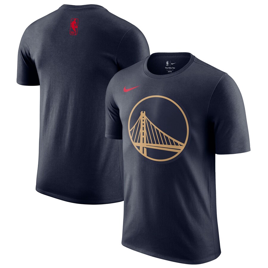 Men's Golden State Warriors Nike Navy 2024/25 City Edition Essential Logo T-Shirt - Puhuasuan