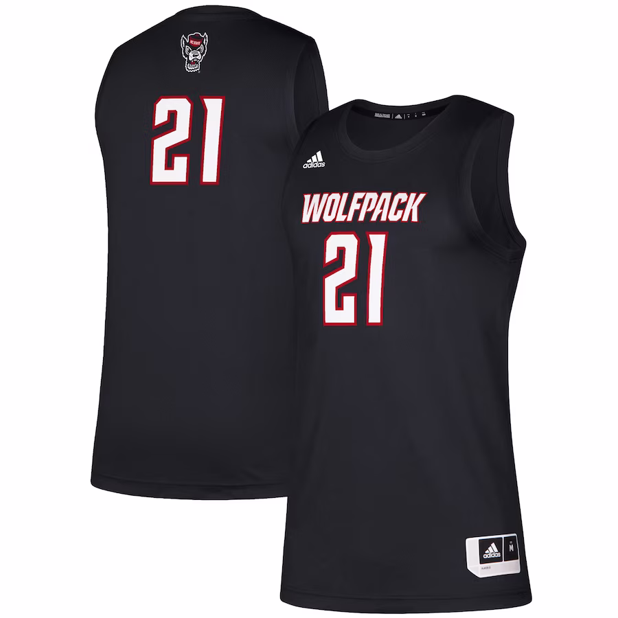 #21 NC State Wolfpack adidas Swingman Jersey - Black - Puhuasuan