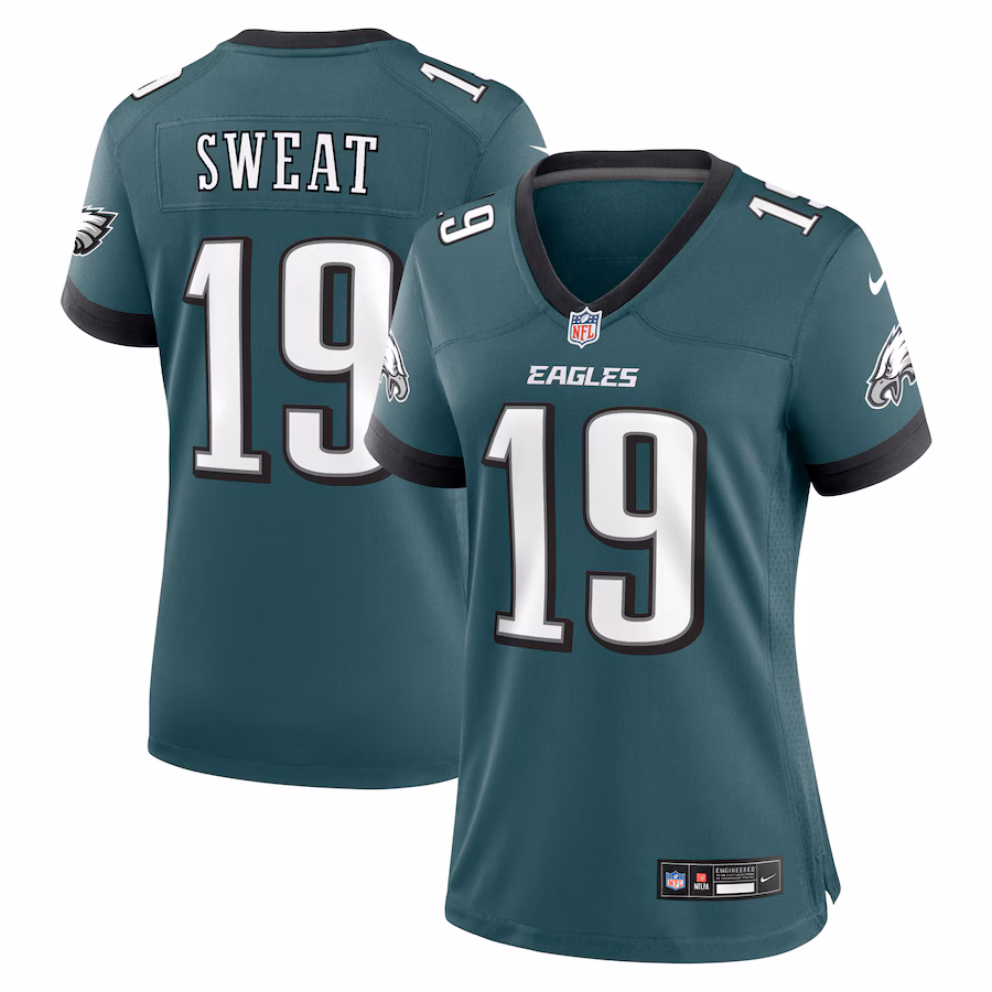 Women's Philadelphia Eagles Josh Sweat Nike Midnight Green Team Game Jersey - Puhuasuan