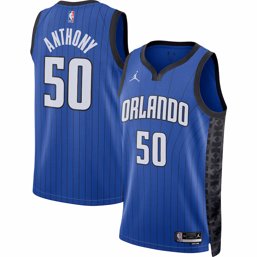 Unisex Orlando Magic Cole Anthony Jordan Brand Blue Swingman Jersey - Statement Edition - Puhuasuan