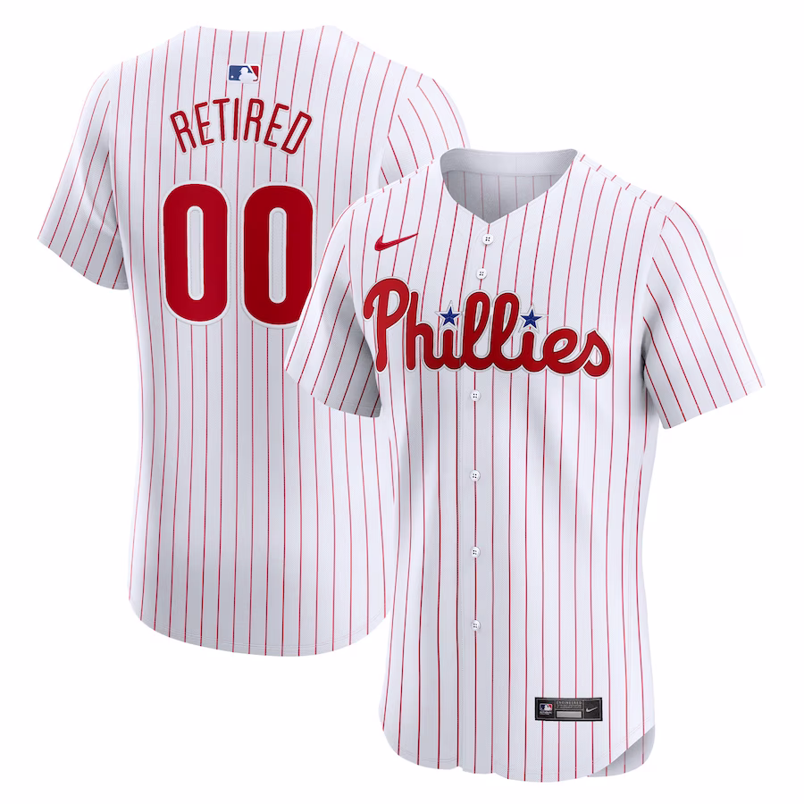 Men's Philadelphia Phillies Nike White Home Elite Pick-A-Player Retired Roster Jersey - Puhuasuan