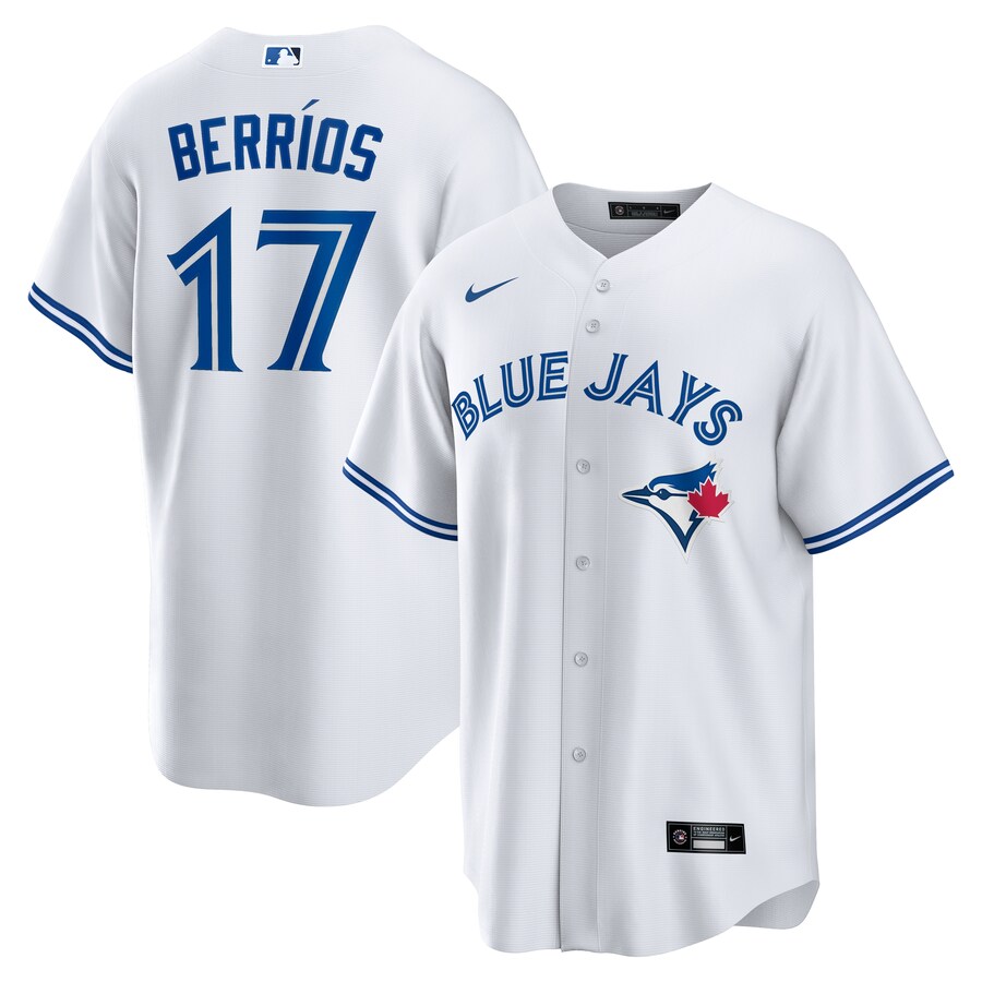 Men's Toronto Blue Jays Jose Berrios Nike White Home Replica Jersey - Puhuasuan