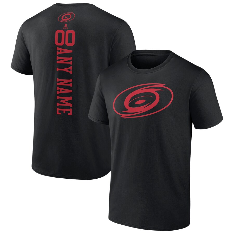 Men's Carolina Hurricanes Black Personalized One Color T-Shirt - Puhuasuan