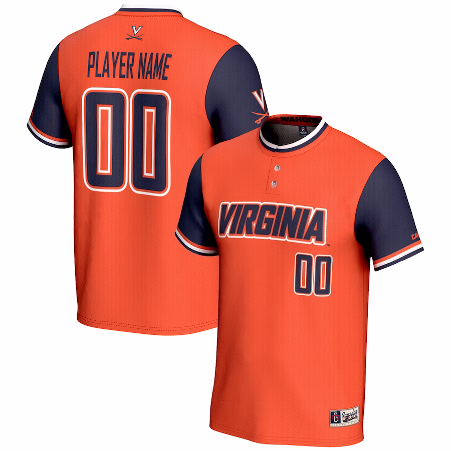 Virginia Cavaliers GameDay Greats Youth NIL Pick-A-Player Lightweight Softball Jersey - Orange - Puhuasuan