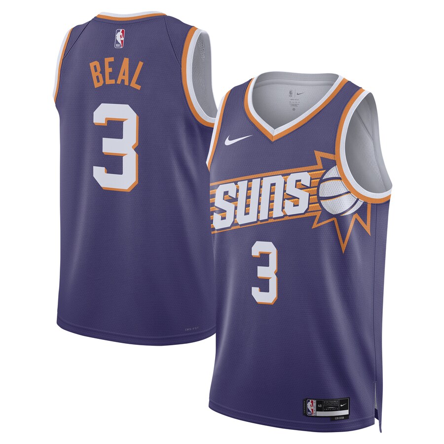 Unisex Phoenix Suns Bradley Beal Nike Purple Swingman Jersey - Icon Edition - Puhuasuan