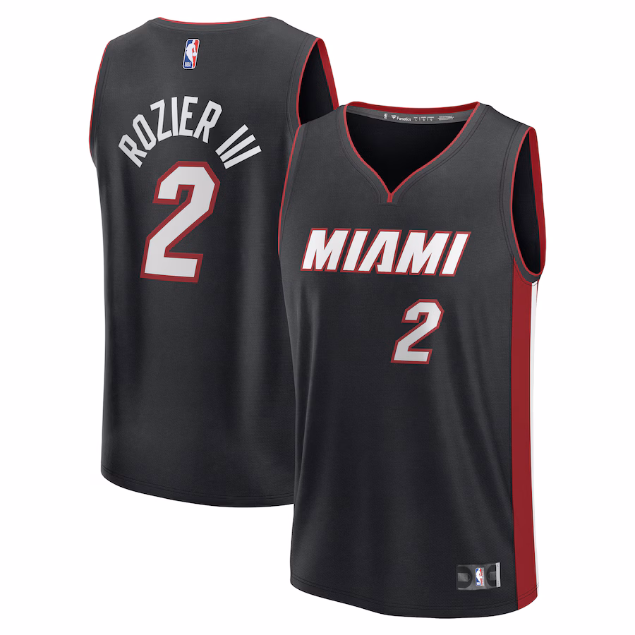 Youth Miami Heat Terry Rozier Fanatics Black Fast Break Player Jersey - Icon Edition - Puhuasuan