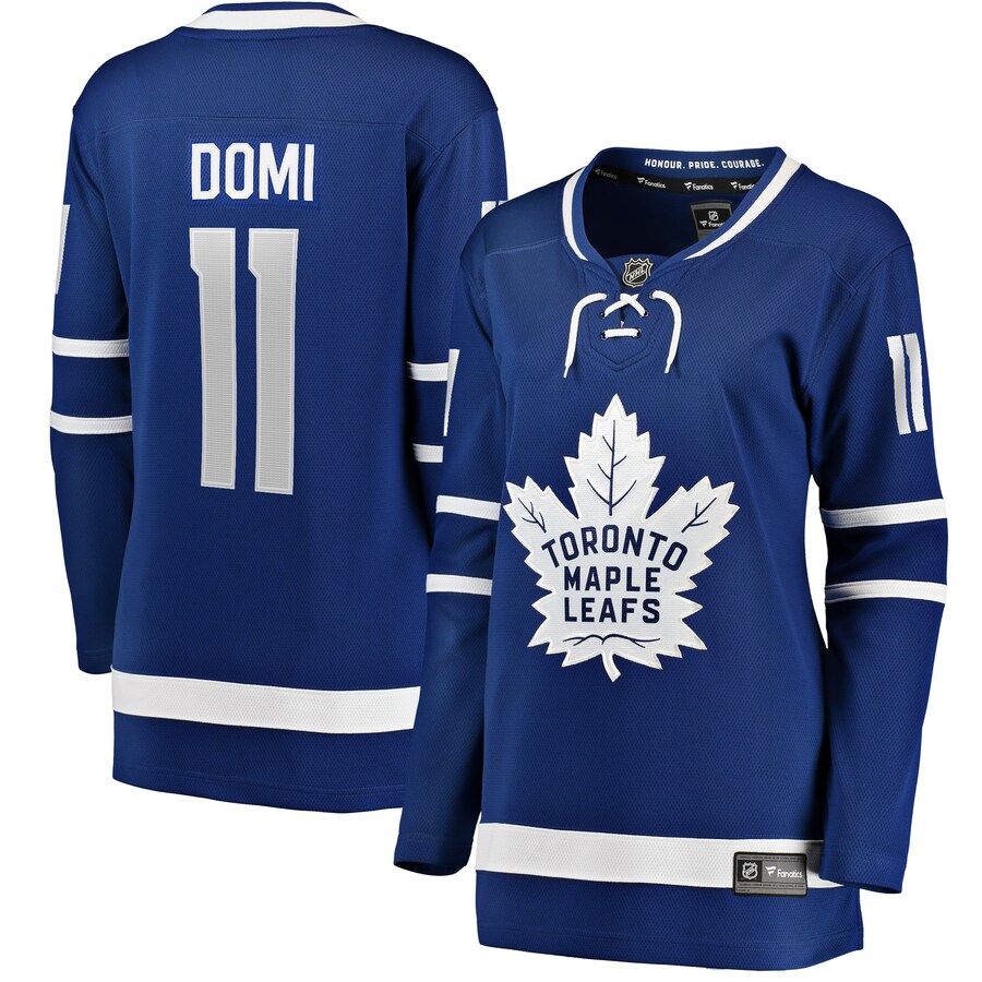 Women's Toronto Maple Leafs Max Domi Fanatics Branded Blue Home Breakaway Player Jersey - Puhuasuan