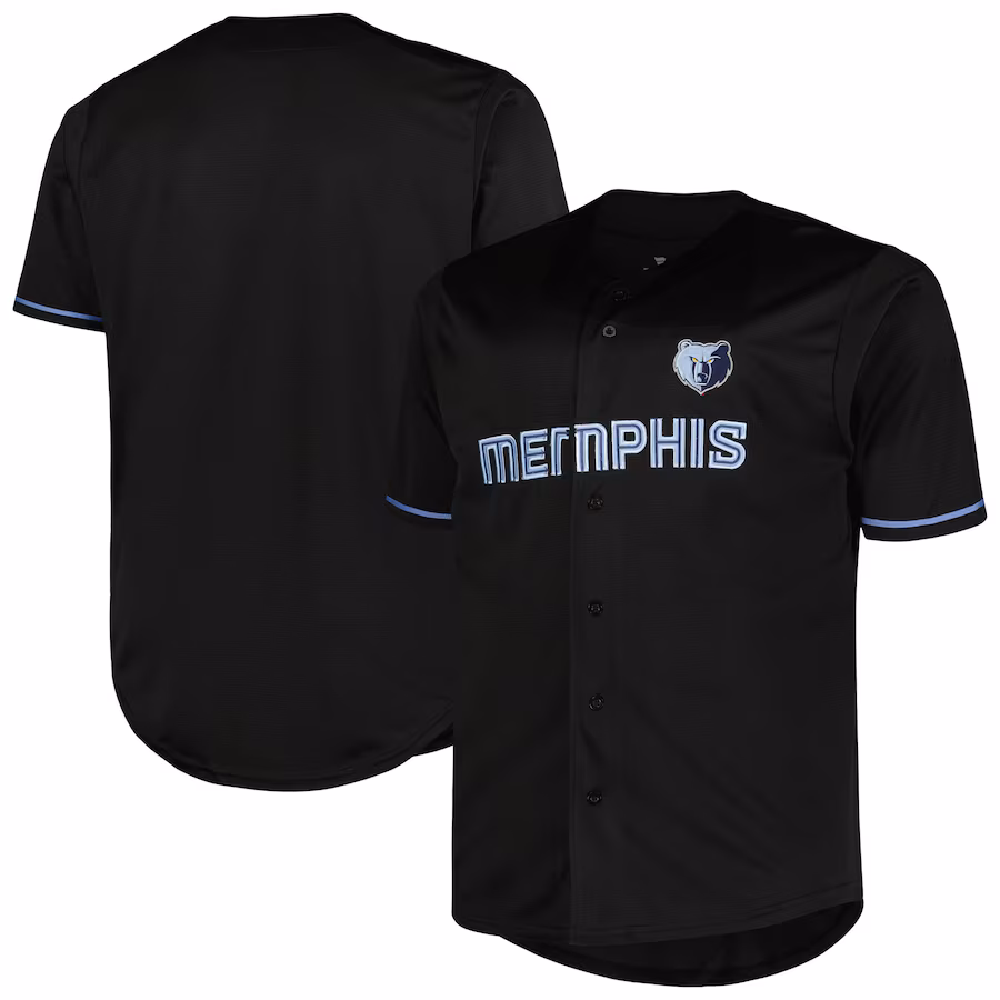 Men's Memphis Grizzlies Profile Black Big & Tall Pop Jersey - Puhuasuan