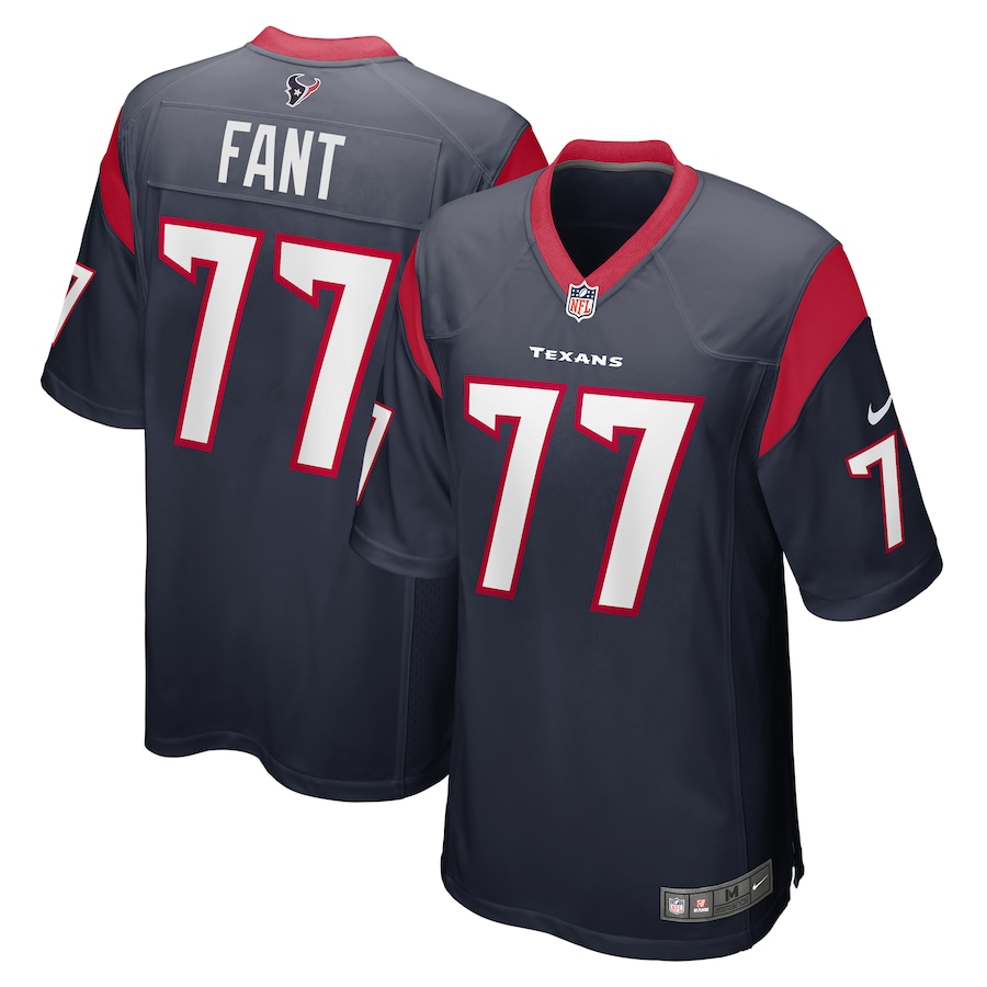 Men's Houston Texans George Fant Nike Navy Game Jersey - Puhuasuan