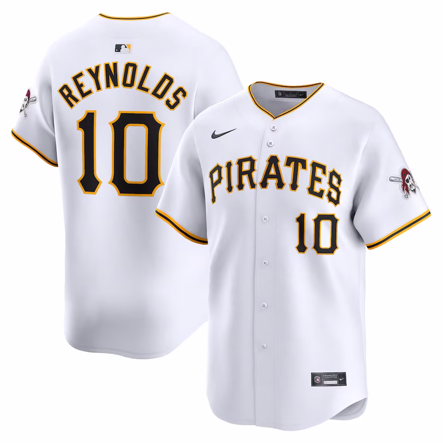 Men's Pittsburgh Pirates Bryan Reynolds Nike White Home Limited Player Jersey - Puhuasuan